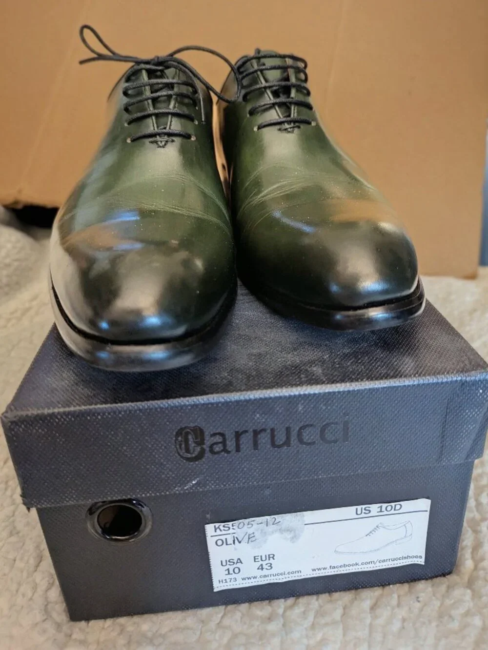Carruci Men's Dress Shoes Size 10 Stunning